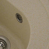 Гранітна мийка Platinum LUNA 510 матова пісочний, фото 2