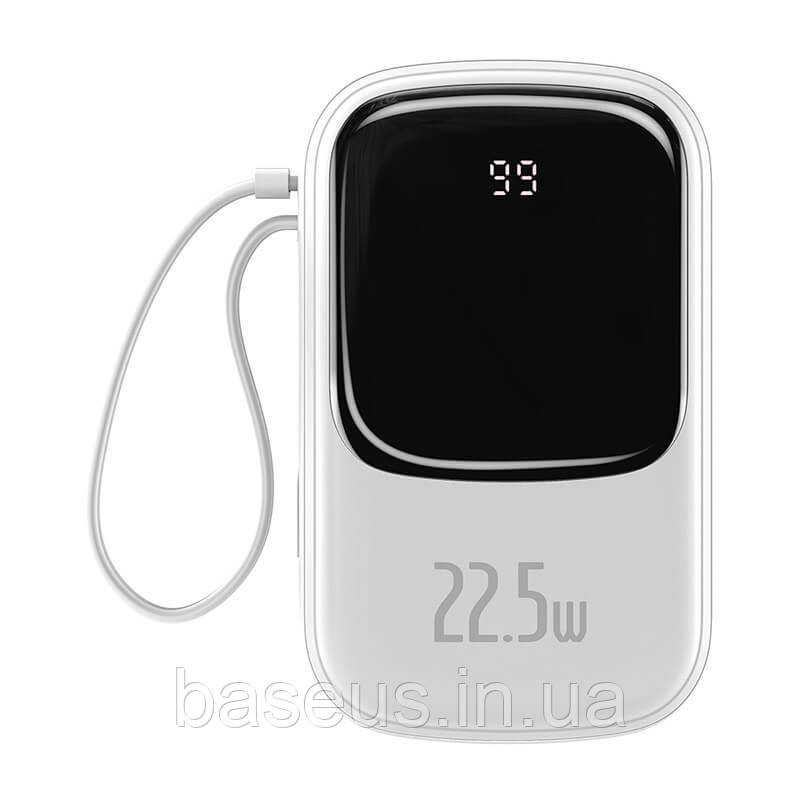УМБ Портативна батарея Baseus із вбудованим кабелем Type-C Qpow 20000 mAh 22.5W/5A, PD/QC (PPQD-I02)