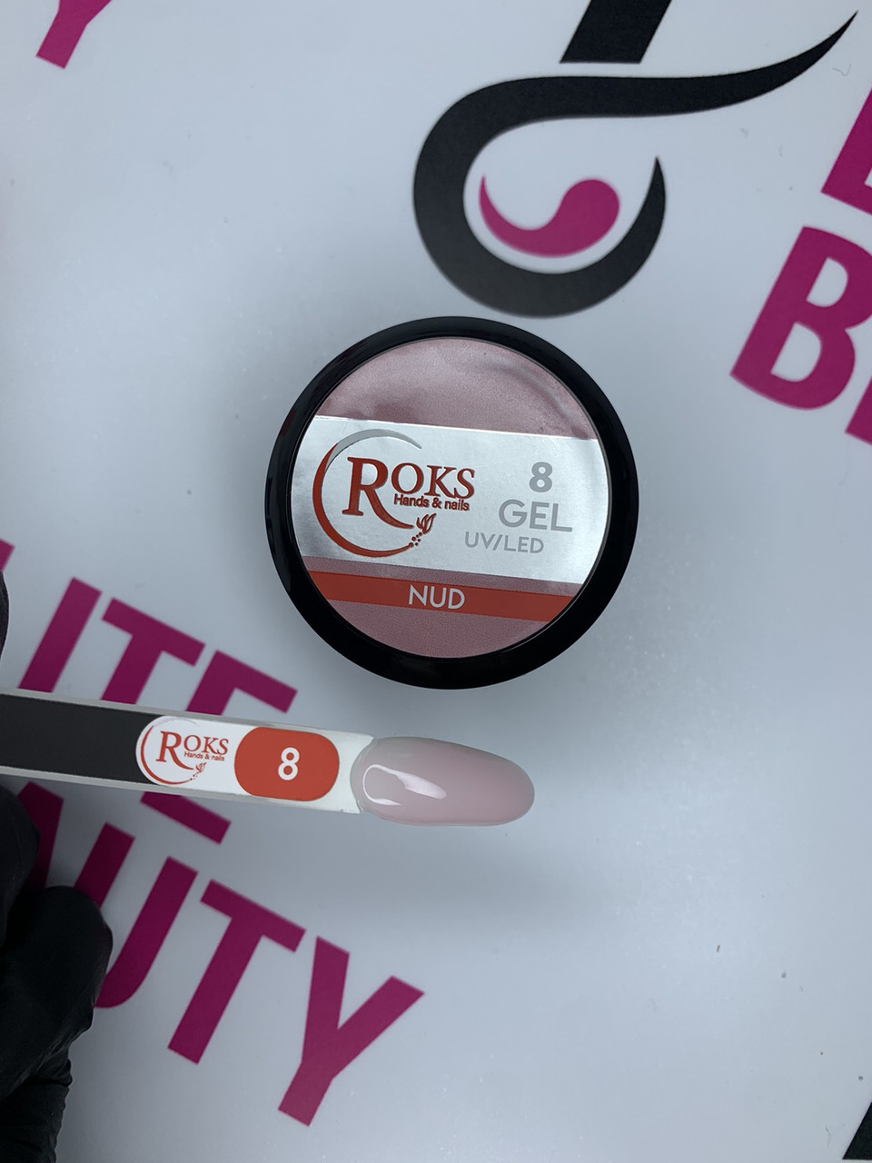 Гель для нарощування нігтів UV гель від Roks 30г 08