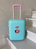 Дитяча пластикова валіза бірюзова 01520/2 DOLONI