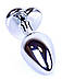 Серія Anal Plug Boss - ювелірні вироби Silver Heart Plug Red S, BS6400046, фото 5