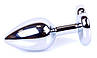Серія Anal Plug Boss - ювелірні вироби Silver Heart Plug Black S, BS6400047, фото 6