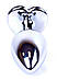 Серія Anal Plug Boss - ювелірні вироби Silver Heart Plug Black S, BS6400047, фото 7