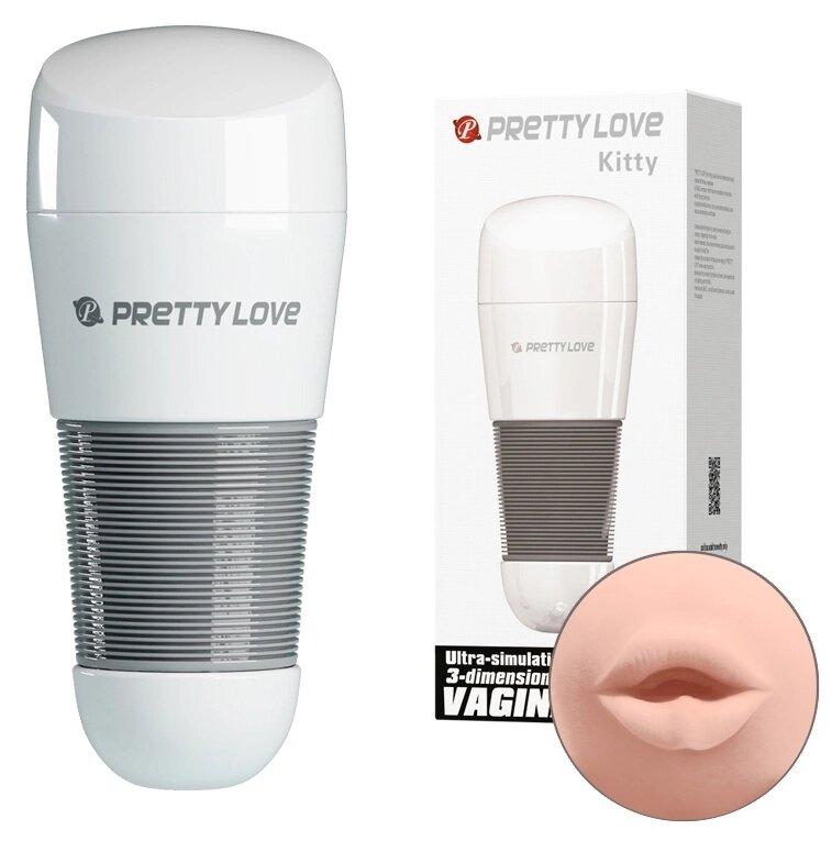 Рот мастурбатора з вібрацією Pretty Love-Kitty, BM-00900T49NN-2