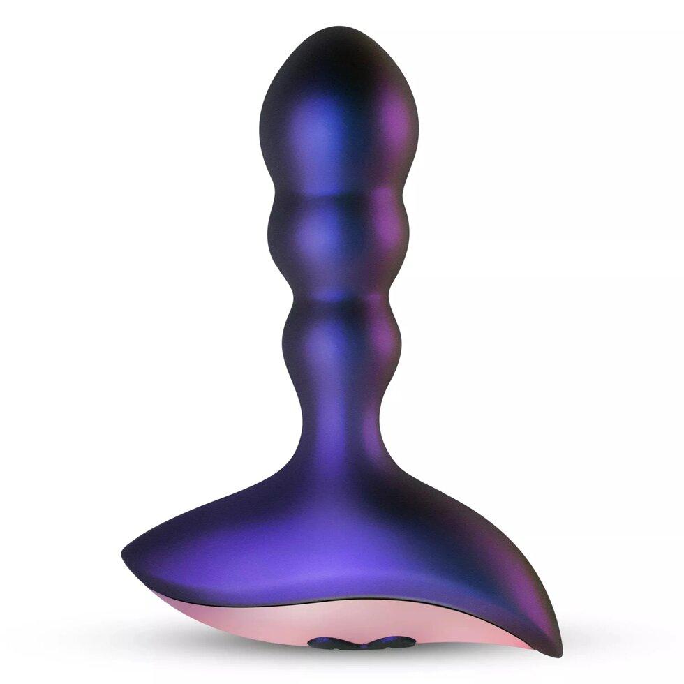 Anal Plug Hueman, з вібрацією та панеллю управління, фіолетовим, 3,1 см, фото 1
