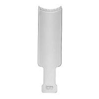 Лопатка-расческа планшет с зубцами для окрашивания, мелирования и балаяжа волос T&G 33 см Белый