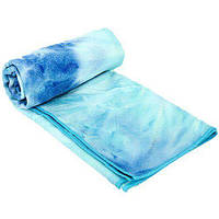 Йога полотенце коврик FI-8370 Темно-синий-голубой (56508035)