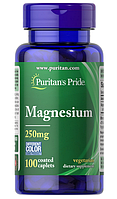 Магний от Puritan's Pride (Magnesium), 250мг, 100 капсул