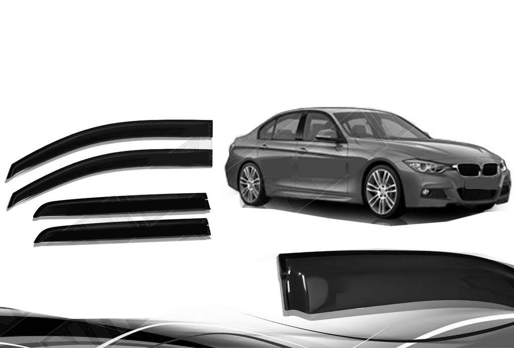 Вітровики Niken на авто BMW 3 серія F30/31 2011-2019 Дефлектори бічних вікон для БМВ 3, фото 1