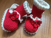 Пинетки-носки ручной работы для девочки 10 -12 см.