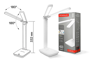 Світильник настільний LED з акумулятором TITANUM 7W 2700-6000K Li-ion 18650 (TLTF-010W)