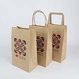 Подарунковий Пакет української тематики 150*90*240 Крафт пакет з українським орнаментом, фото 5