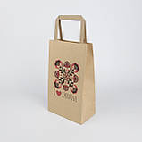Подарунковий Пакет української тематики 150*90*240 Крафт пакет з українським орнаментом, фото 2