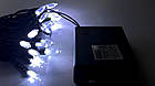 Гірлянда-стрінг світлодіодна на батарейках 3.8м 50 LED (білий), фото 9