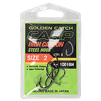 Крючок для рыбы Golden Catch Carp 1001BN №2(5шт)