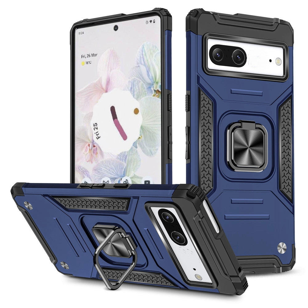 Протиударний чохол із підставкою для Pixel 7 синій захисний бампер