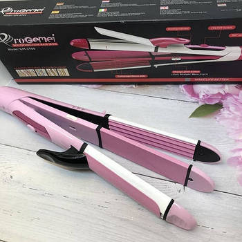 Стайлер для волосся 3в1 (плойка, прасок, гофре) Gemei GM-2966