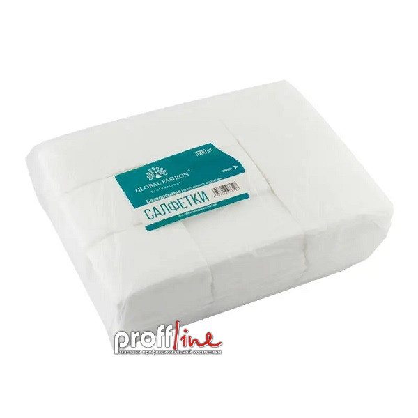 Безворсові серветки Global Fashion 1000 шт./пач., фото 1