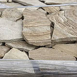 Піщаник Луганський (плитняк) 3 см камінь для садових доріжок, цоколя, фасаду, фото 2