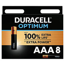 Батарейка Duracell Optimun AAA/LR03 BL 8шт