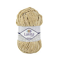 LaVita YARN VELUREX (Ярн Велюрекс) № 7119 бежевий (Пряжа велюрова, нитки плюшеві)