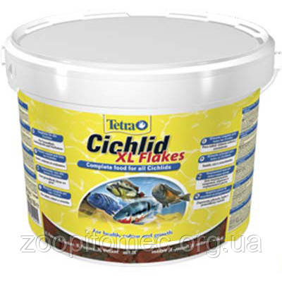 Корм TETRA (Тетра) CICHLID XL великі пластівці для всіх видів цихлид, 10 л /1,9 кг