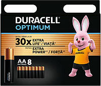 Батарейка Duracell Optimun AA/LR06 BL 8шт (Оригінал)