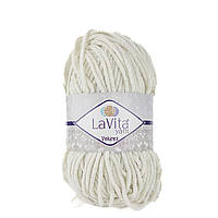 LaVita YARN VELUREX (Ярн Велюрекс) № 1040 молочний (Пряжа велюрова, нитки плюшеві)