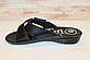 Шльопанці жіночі чорні на танкетці Б1422, фото 3