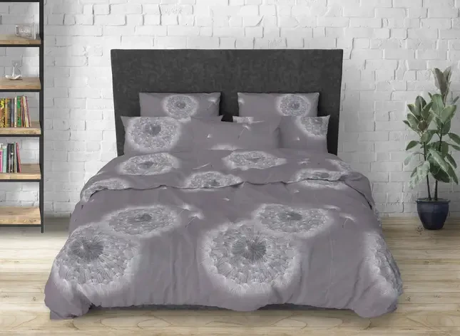 Двоспальний комплект постільної білизни 180х220 Ранфорс бавовна (20348) Кольорова постільна білизна натуральна, фото 1