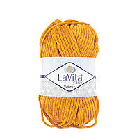 LaVita YARN VELUREX (Ярн Велюрекс) № 7108 горчичный (Пряжа велюровая, нитки плюшевые)