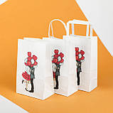 Подарунковий Пакет Серця 150*90*240 Пакет для романтичного подарунка "Поцілунки", фото 5