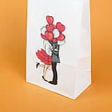 Подарунковий Пакет Серця 150*90*240 Пакет для романтичного подарунка "Поцілунки", фото 4