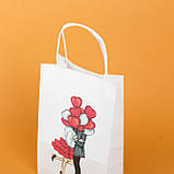 Подарунковий Пакет Серця 150*90*240 Пакет для романтичного подарунка "Поцілунки", фото 3