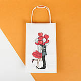 Подарунковий Пакет Серця 150*90*240 Пакет для романтичного подарунка "Поцілунки", фото 7