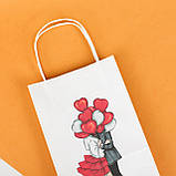 Подарунковий Пакет Серця 150*90*240 Пакет для романтичного подарунка "Поцілунки", фото 8