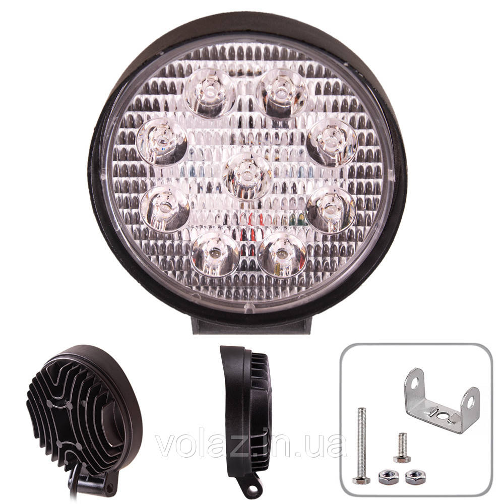 Фара робочого світла WLP-51R1BK SPOT+FLOOD 17Led*3W /10-30V/51W/6000K