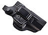 Кобура поясна Glock 17 формована з кліпсою (шкіра, чорна) SV, фото 5