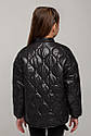 Куртка весняна для дівчинки Ліка, колір чорний Розміри 140-164, фото 5
