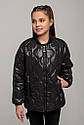 Куртка весняна для дівчинки Ліка, колір чорний Розміри 140-164, фото 3