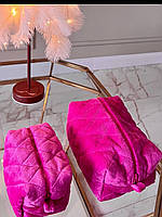 Маленька Косметичка плюш 14х10 см рожева