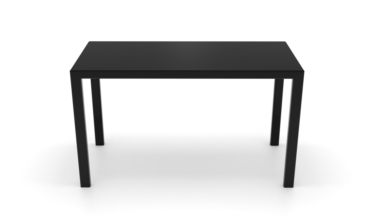 Компьютерный стол Анси black каркас сталь столешница стекло черный глянец 1100х600х750 мм (БЦ-Стол ТМ) - фото 2 - id-p1764797870