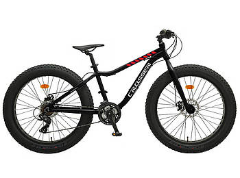 Велосипед фэтбайк Crosser Fat Bike 26" Чорно-червоний