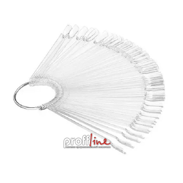 Палітра на кільці квадрат прозорий 50 шт., фото 1