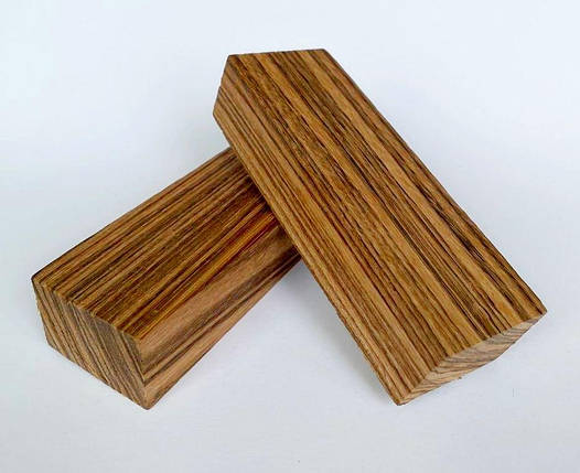 Брусок для рукояті ножа "Зебрано" 130х45х35мм., фото 1