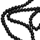 Намистини 6 мм для Біжутерії Чорні, тон 116, Фурнітура ля Прикраси Браслета Брошки Кулона Сережок, фото 4