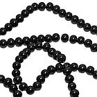 Намистини 6 мм для Біжутерії Чорні, тон 116, Фурнітура ля Прикраси Браслета Брошки Кулона Сережок, фото 3