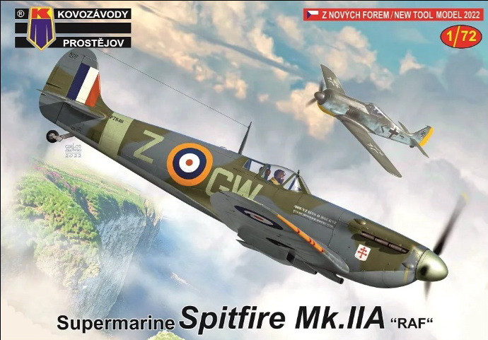 Пластикова модель 1/72 Kovozavody Prostejov 0302 Spitfire Mk.IIa "RAF"