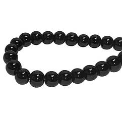 Намистини 4 мм для Біжутерії Чорні, тон 116, Фурнітура ля Прикраси Браслета Брошки Сережок