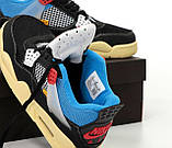 Кросівки чоловічі Union LA x Air Jordan 4 Retro Off Noir DC9533-001, фото 3